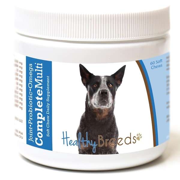 Healthy Breeds 192959007251 Australian Cattle Dog All in One Multivitamin Soft Chew - 60 Count 192959007251 - main